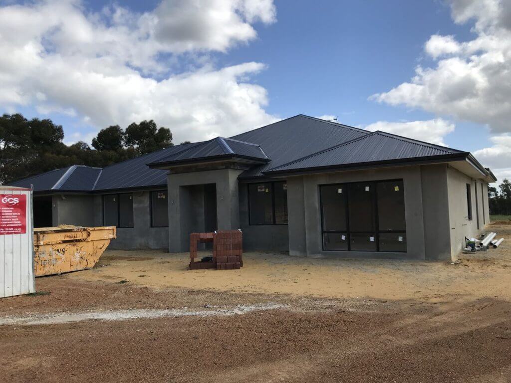 Home under construction in Western Australia